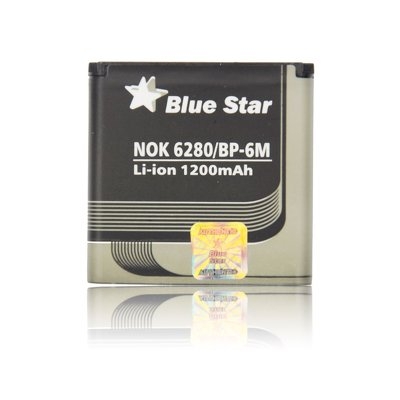 BP-6M 1200ma NOKIA 6233/9300 BATTERY NOK 6280/9300/6151/N73 1200m/Ah BLUE STAR